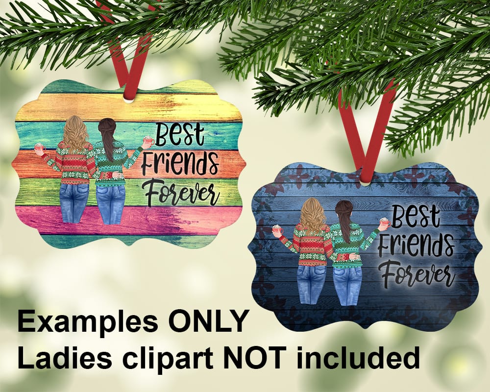 Benelux Shaped Christmas Ornament Backgrounds – Sublimation Designs